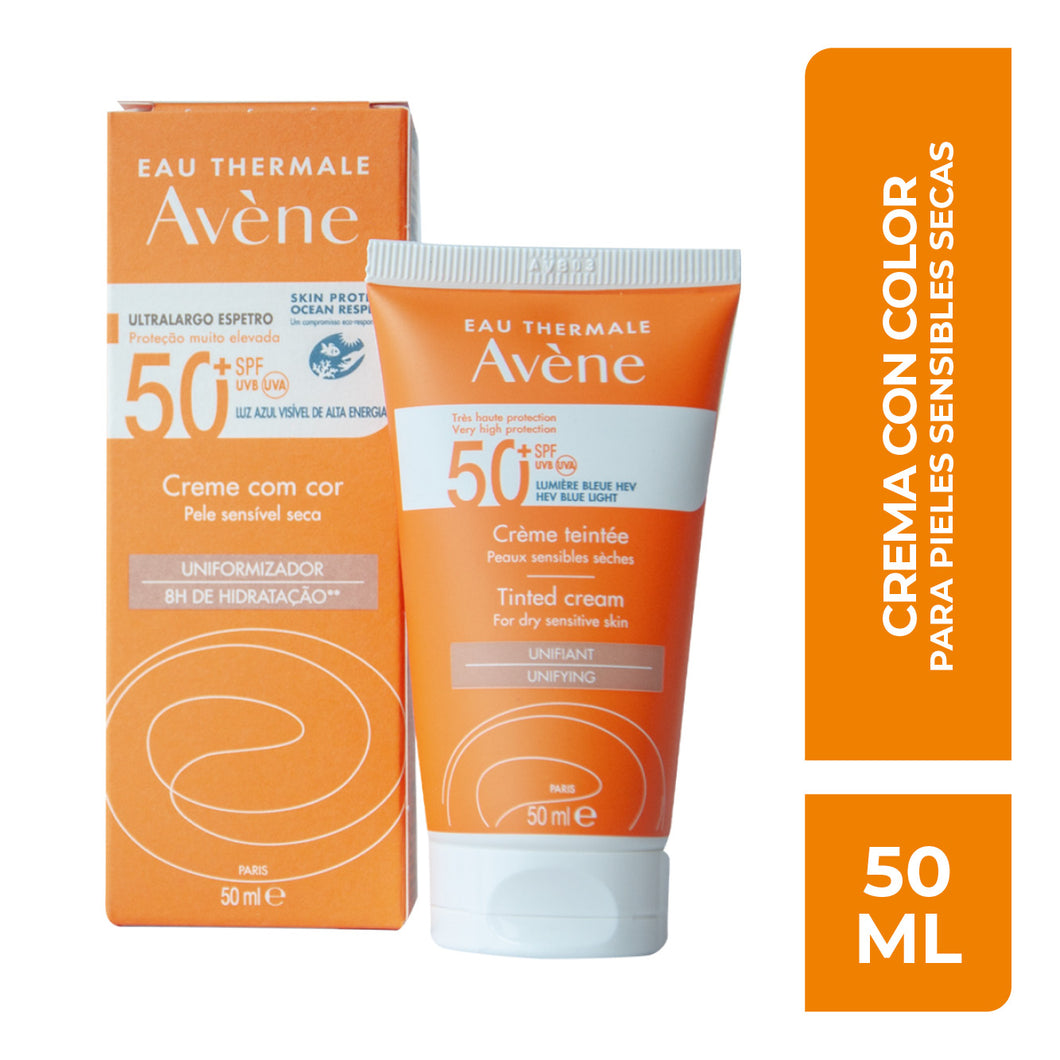 Avene Protector Solar Crema con Color SPF 50+