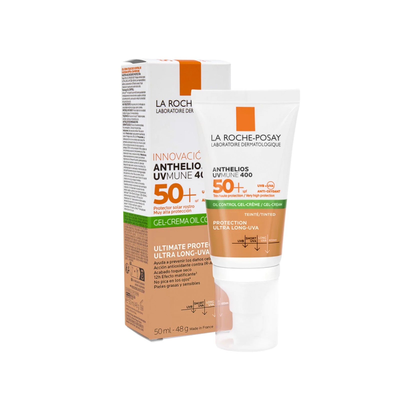 LA ROCHE POSAY Anthelios UVmune 400 Oil Control Gel Crema c/ Color 50ml