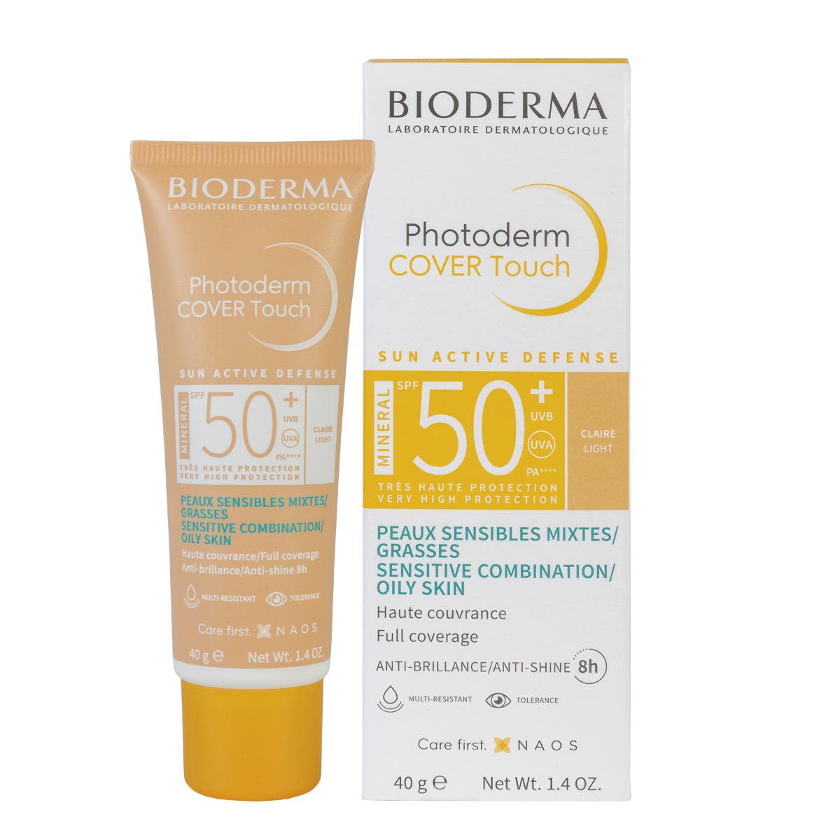BIODERMA Photoderm Cover Touch Tono Claro 50+SPF 40ml